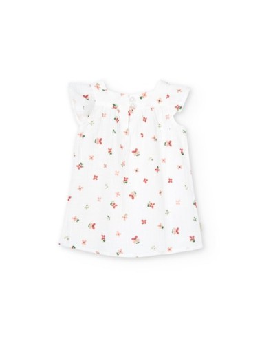Robe gaze de coton fleurs bébé fille  12 mois - Boboli