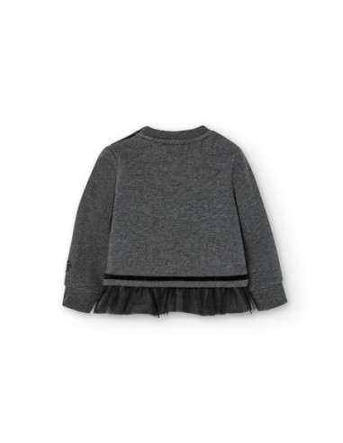 Sweat en molleton wild bebe fille  6 mois - Boboli
