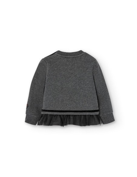 Sweat en molleton wild bebe fille  6 mois - Boboli