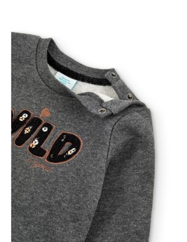 Sweat en molleton wild bebe fille  6 mois - Boboli