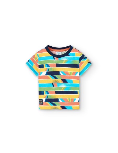 T shirt Rayures coloré bébé garçon  6 mois