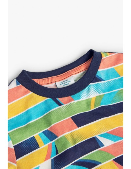 T shirt Rayures coloré bébé garçon  6 mois