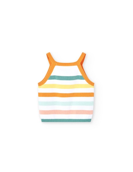Top tricot à rayures fille 4 ans - Boboli
