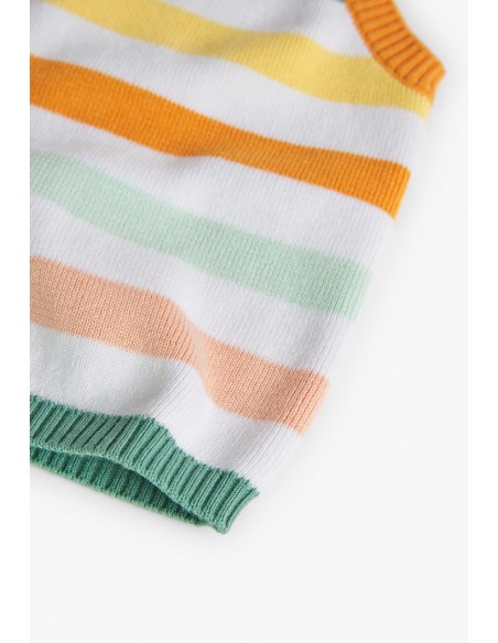Top tricot à rayures fille 4 ans - Boboli