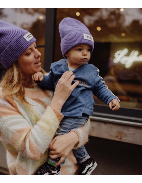 BONNET POP POP PURPLE VIOLET 9-18 MOIS
