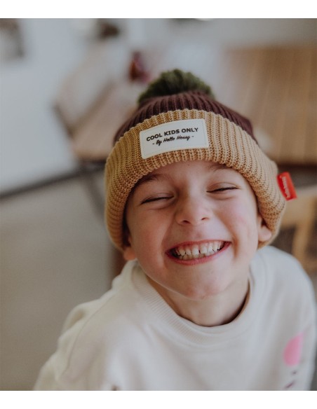 Bonnet color block pistachio 2-5 ans - Hello Hossy