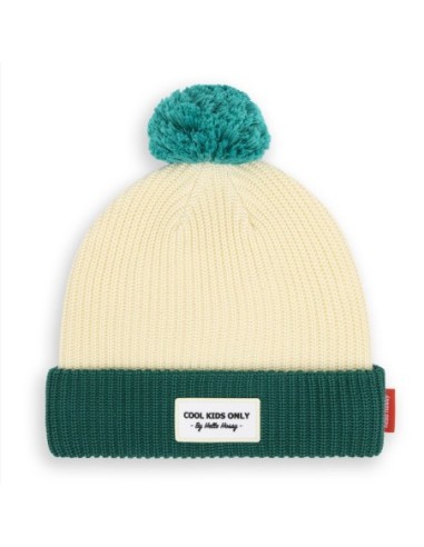 BONNET COLOR BLOCK COLOR BLOCK HOPE CREME/VERT 9-18 MOIS