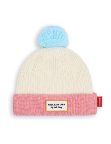 BONNET COLOR BLOCK COLOR BLOCK PINK ICE BLANC/ROSE/BLEU 2-5 ANS