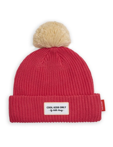 BONNET COLOR BLOCK COLOR BLOCK FRAMBOISE FRAMBOISE/CREME 2-5 ANS