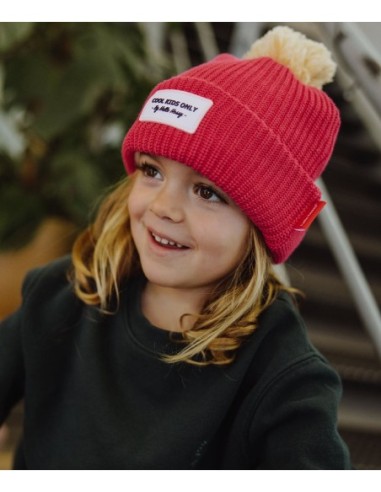 BONNET COLOR BLOCK COLOR BLOCK FRAMBOISE FRAMBOISE/CREME 2-5 ANS