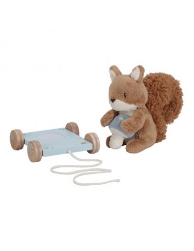 Peluche à tirer écureuil FSC - Forest Friends