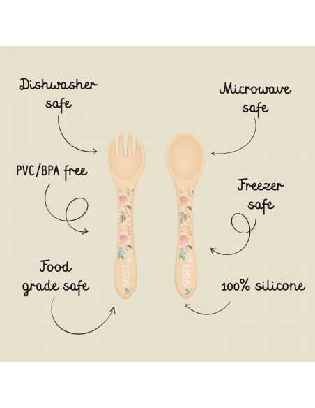 Couverts en silicone peresseux - Sassi