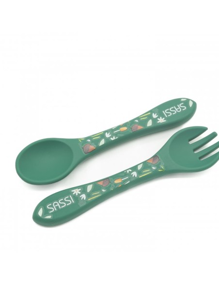 Couverts en silicone renard - Sassi