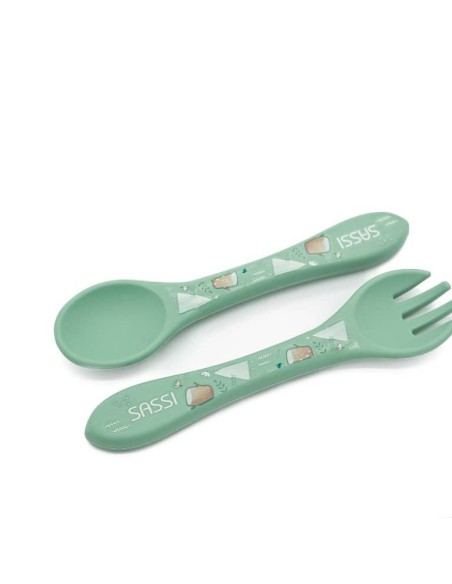 Couverts en silicone ours - Sassi