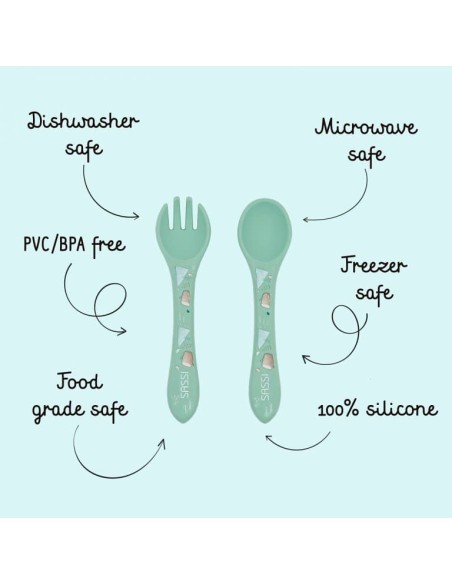 Couverts en silicone ours - Sassi