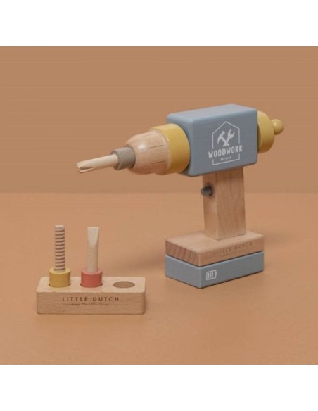 Perceuse  en bois - Little Dutch