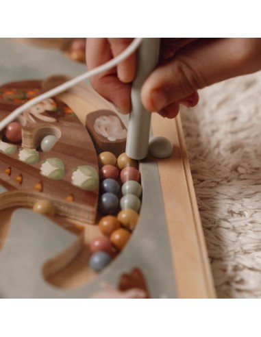 Labyrinthe magnétique en bois – Little Farm | Little Dutch