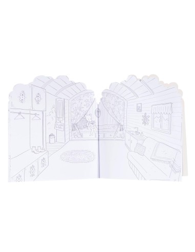 Cahier Coloriage / sticker La grande famille