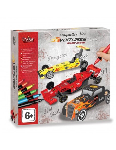 Maquettes déco "Voitures de course" - Crealign'