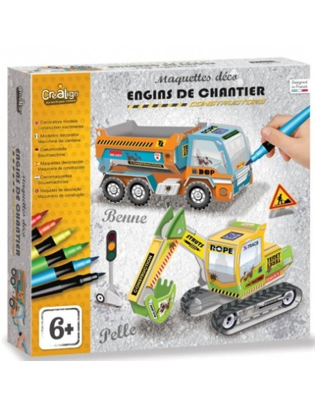 Maquettes déco Engins de chantier - Créa Lign'