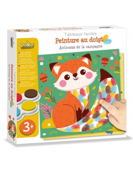 Tableaux Faciles, Peinture au doigt animaux de la campagne