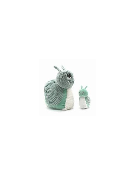 Escargot vert et son bébé - Les deglingos