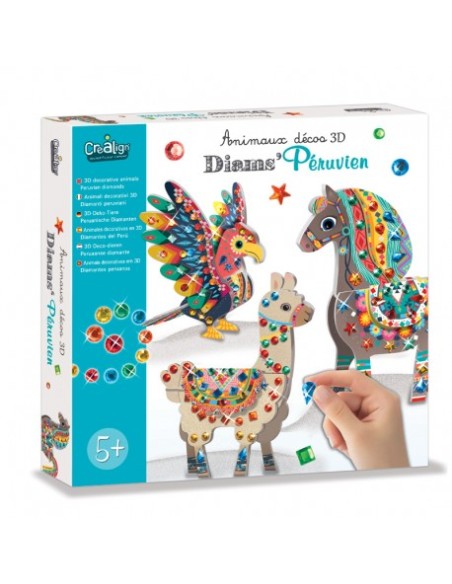 Diam's peruvien animaux 3D - Crea lign'