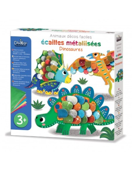 Ecailles métallisées dinosaures - Créa lign'