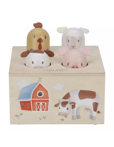 Jouet Pop-up en bois – Little Farm | Little Dutch FSC