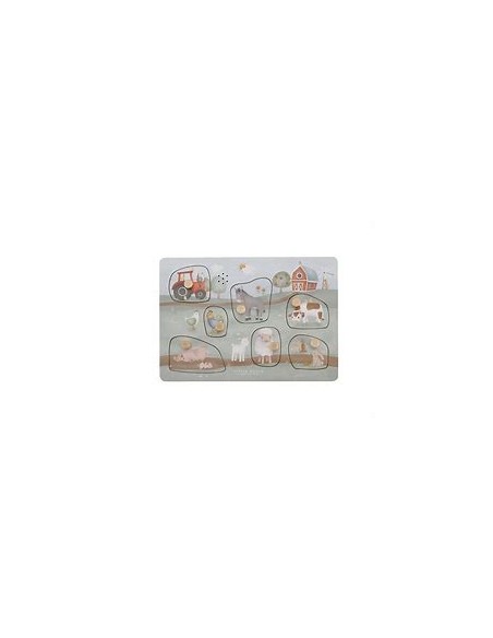 Puzzle sonore Little Farm – Jouet éducatif en bois | Little Dutch